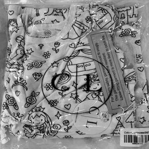 Caden Lane Color Me Bamboo Pajamas - Princess Print - Girls 5/6T